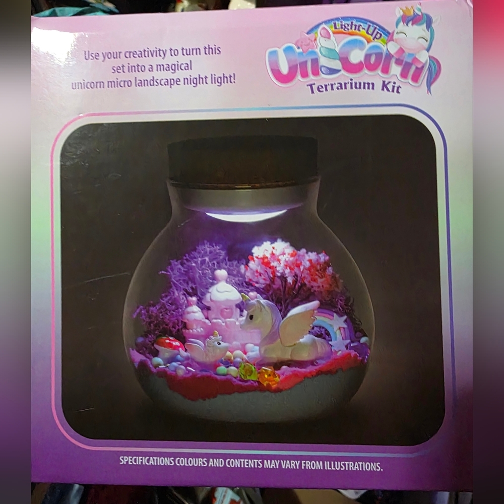 NEW Unicorn Terrarium Kit with LED Light - Picture 4 of 4